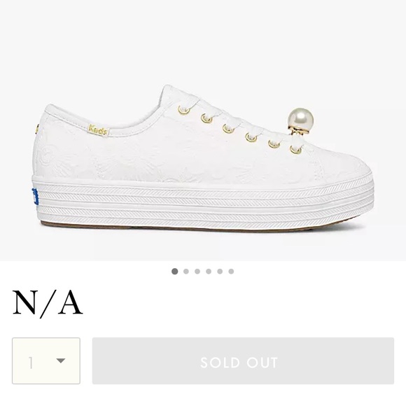 BNIB - Keds x Kate Spade Triple Kick Pearl Shoes (Women’s) - Picture 6 of 8